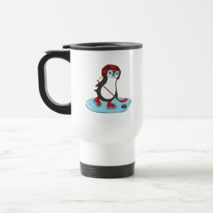 Ice Hockey Cute Penguin Travel Mug