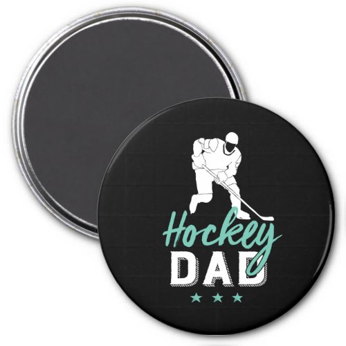 Ice Hockey Dad Proud Father of Sports Player Son Magnet