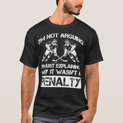 Ice Hockey Defense Forward Player Sport Penalty Es T_Shirt