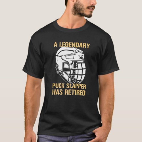 Ice Hockey Design For A Retired Hockey Player T_Shirt