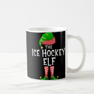 Ice Hockey Elf Matching Family Group Christmas Par Coffee Mug