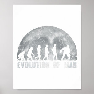Ice Hockey Evolution For Ice Hockey Players Poster