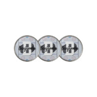 Ice Blue Hockey Golf Balls, Zazzle