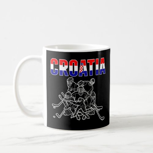 Ice Hockey Fans Jersey Support Croatian Hockey Tea Coffee Mug
