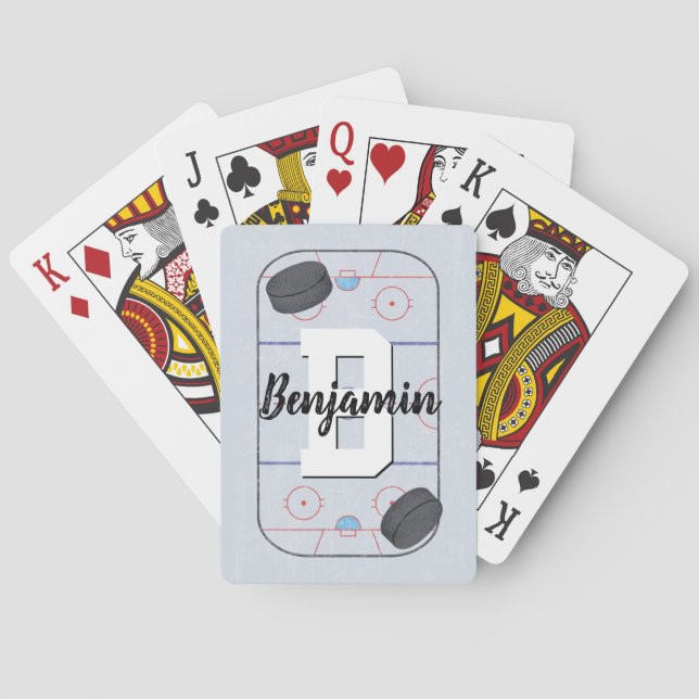 Ice Hockey Fans  Poker Cards (Back)