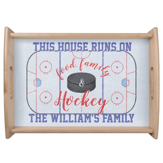 Ice Hockey Fans Serving Tray (Front)