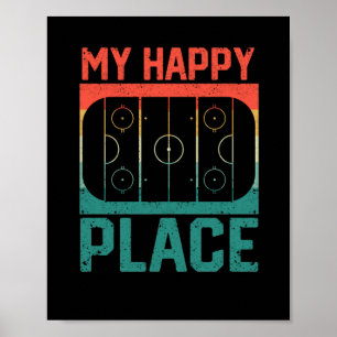 Ice hockey figure skating ice rink winter poster