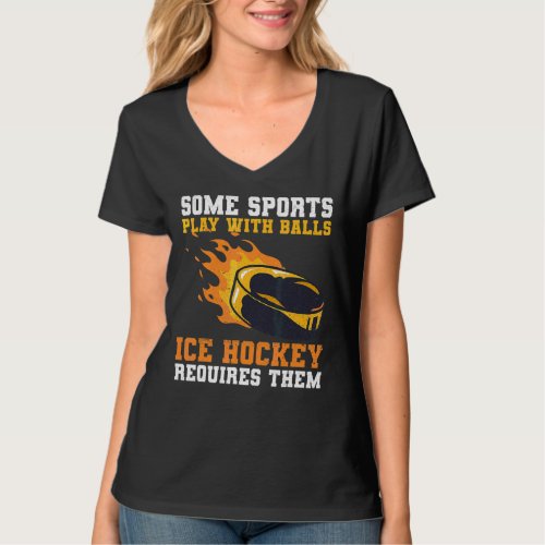 Ice Hockey For An Ice Hockey Coach T_Shirt