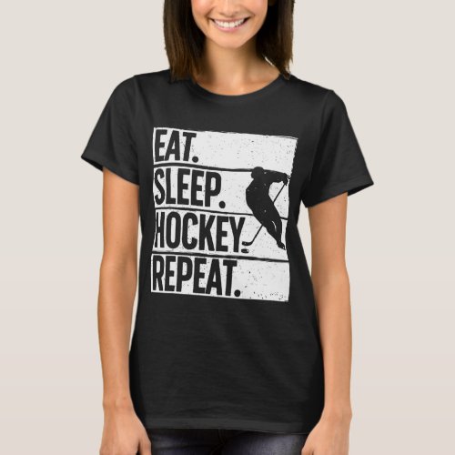 Ice Hockey For Men Women Hockey Lover Goalie Sport T_Shirt