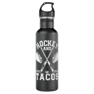 Ice Hockey Funny Mexican Player Winter Sports Stainless Steel Water Bottle