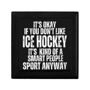 ICE HOCKEY FUNNY QUOTES GIFT BOX
