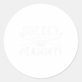 Ice Hockey Gammy Grandma Gammy Of A Hockey Player Classic Round Sticker