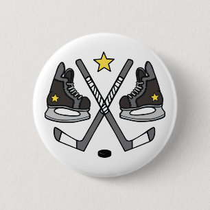 . Ice Hockey Gear Button