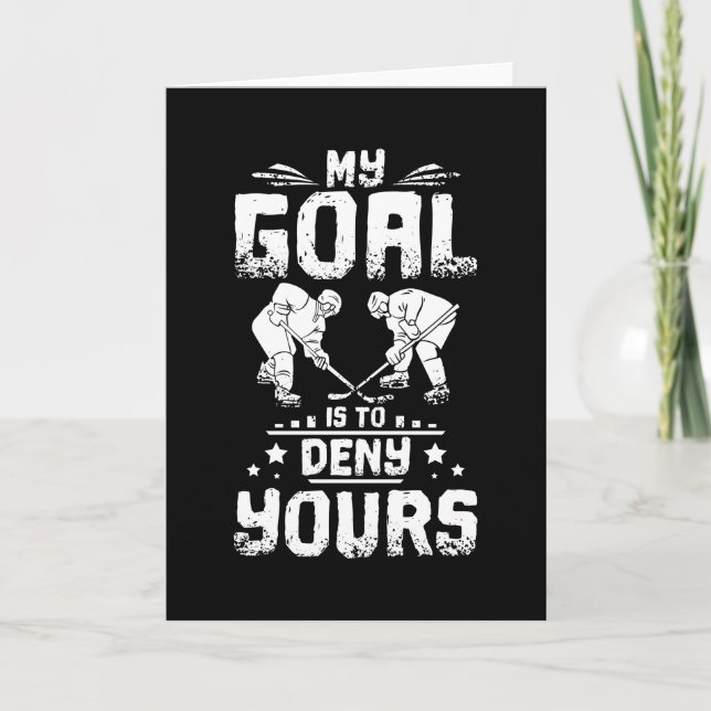 Ice Hockey Goal Card (Front)