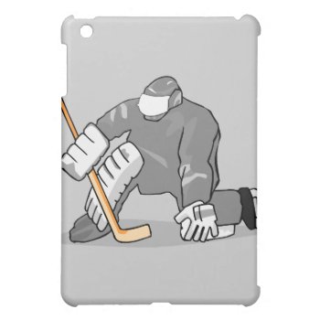 Ice Hockey Goal Keeper Goalie Graphic Ipad Mini Cover by sports_shop at Zazzle