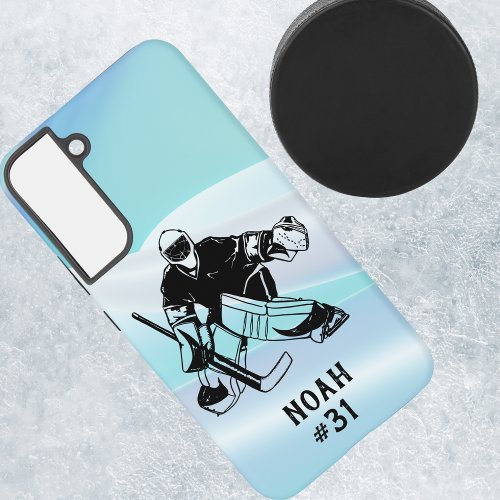 Ice Hockey Goal Keeper Signature Samsung Galaxy S22 Case