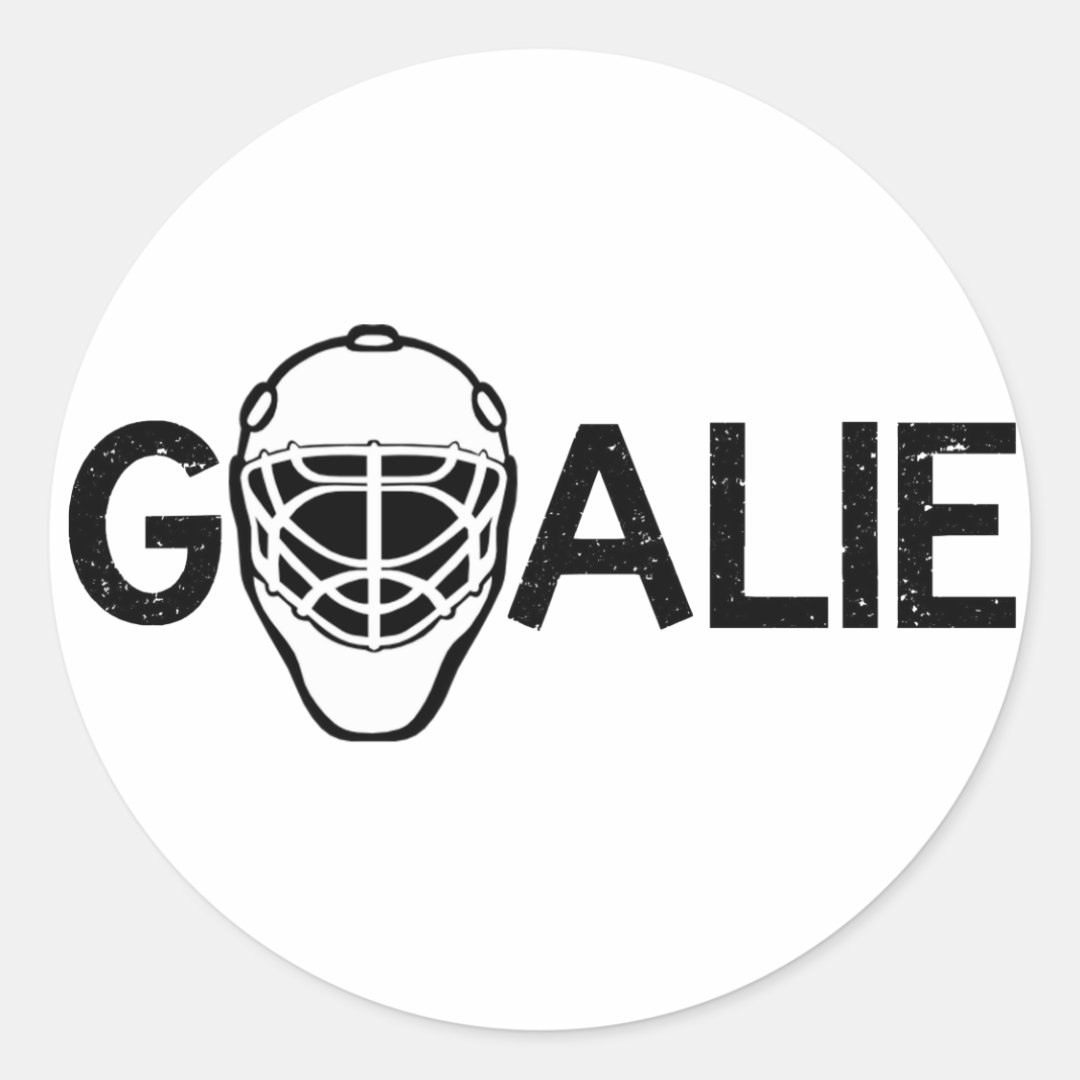 Ice Hockey Goalie Classic Round Sticker Zazzle