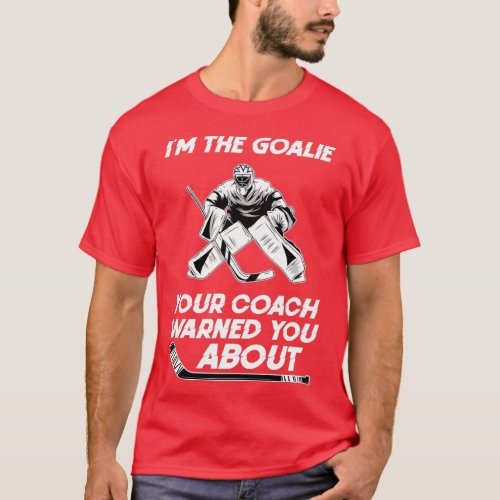 Ice Hockey Goalie Funny Keeper Player Team Jersey  T_Shirt