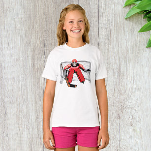Ice Hockey Goalie Girls T-Shirt