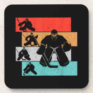 Ice Hockey Goalie Hockey Player Beverage Coaster