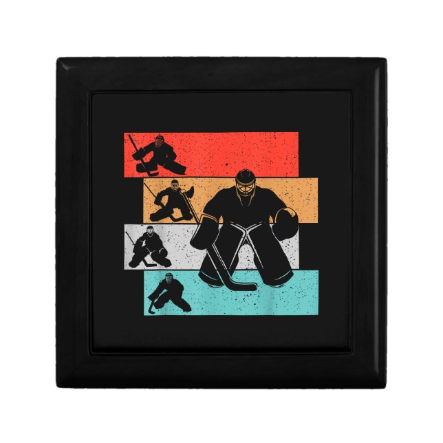 Ice Hockey Goalie Hockey Player Gift Box (Front)