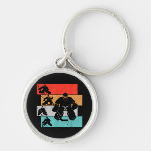 Ice Hockey Goalie Hockey Player Keychain