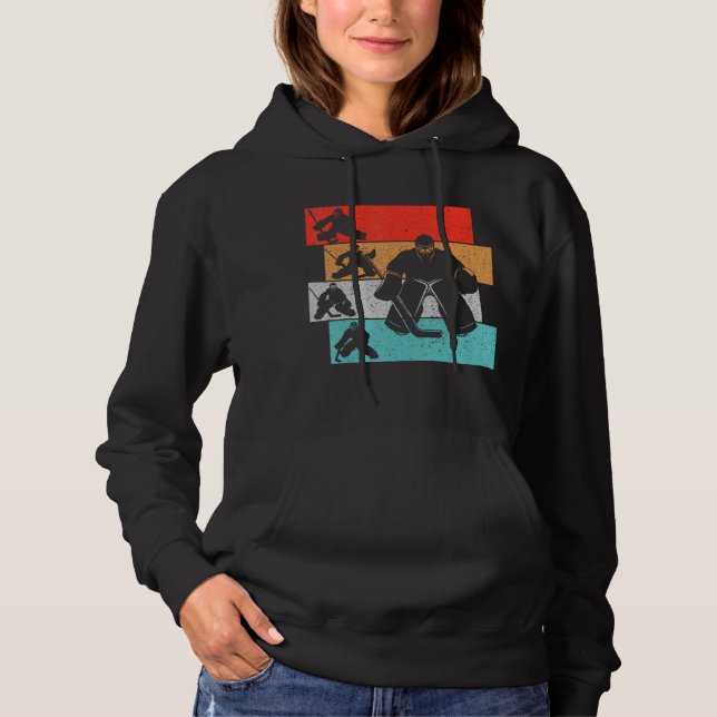 Ice Hockey Goalie Hockey Player Kids Boys Youth Me Hoodie (Front)