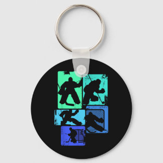 Ice Hockey Goalie Hockey Player Kids Boys Youth Me Keychain