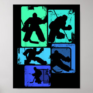 Ice Hockey Goalie Hockey Player Kids Boys Youth Me Poster