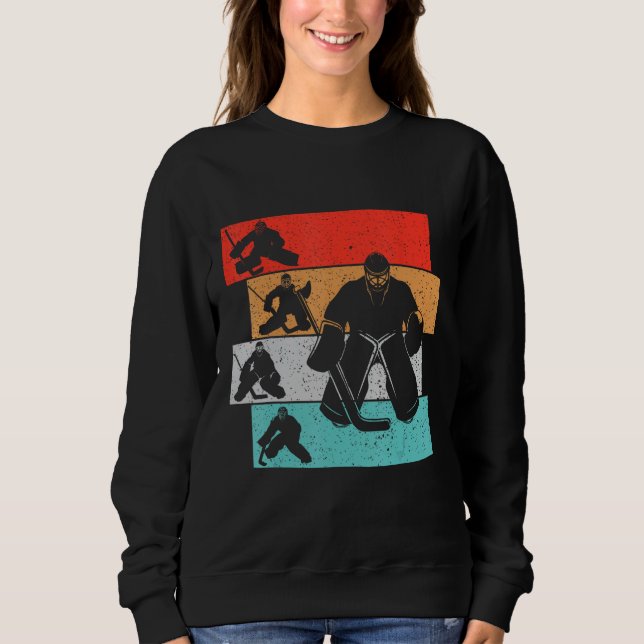 Ice Hockey Goalie Hockey Player Kids Boys Youth Me Sweatshirt (Front)