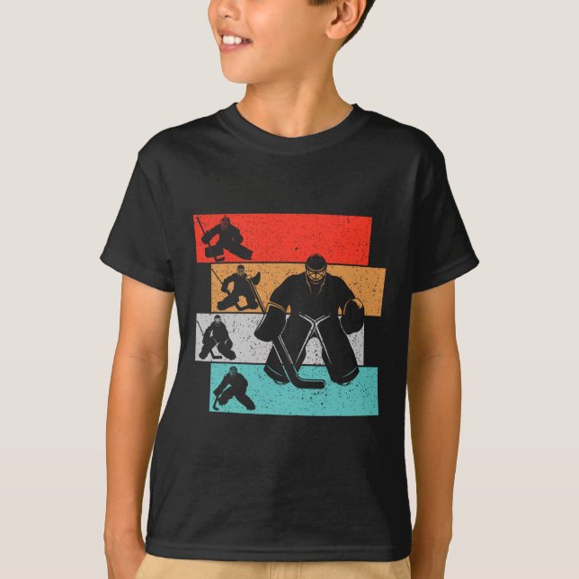Ice Hockey Goalie Hockey Player Kids Boys Youth Me T-Shirt (Front)