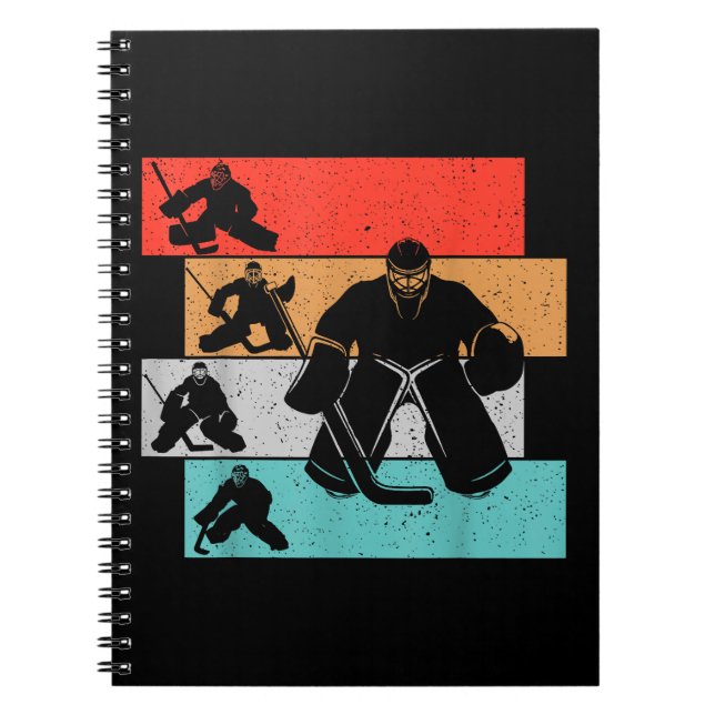 Ice Hockey Goalie Hockey Player Notebook (Front)