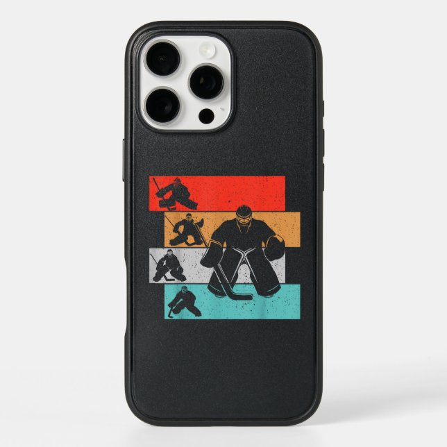 Ice Hockey Goalie Hockey Player Otterbox iPhone Case (Back)