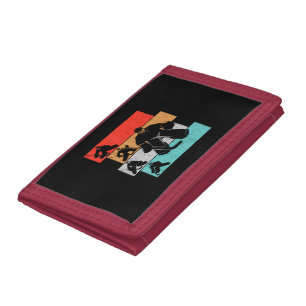 Ice Hockey Goalie Hockey Player Trifold Wallet