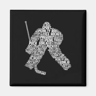 Ice Hockey Goalie Hockey Youth Men Kids Boys  Magnet