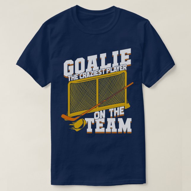 Ice Hockey Goalie Netminder Goaltender Gift  T-Shirt (Design Front)