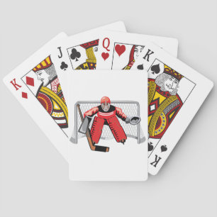 Ice Hockey Goalie Playing Cards