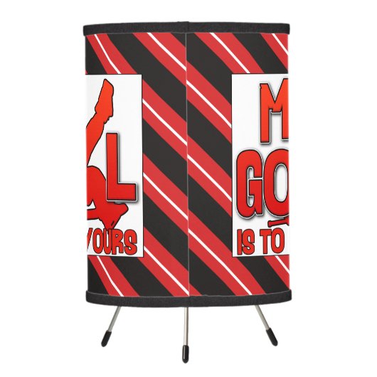 Ice Hockey Goalie Quote Lamp (Back)