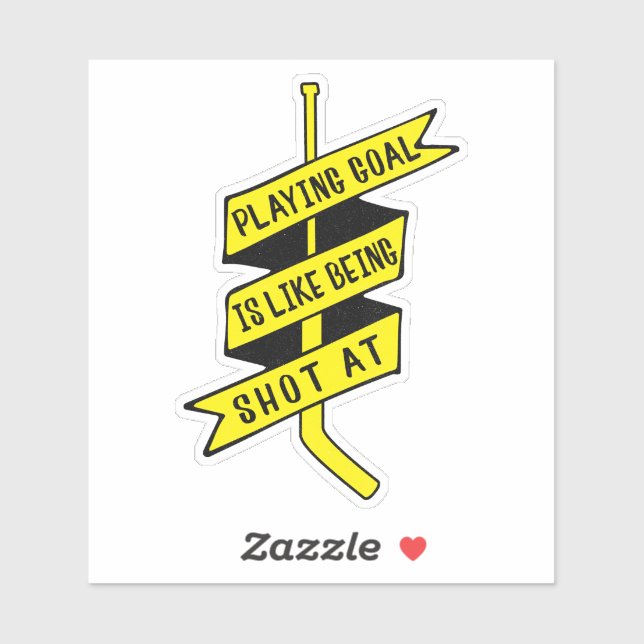 Ice Hockey Goalie Quote Sticker (Sheet)