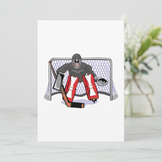 ice hockey goalie realistic vector illustration (Standing Front)