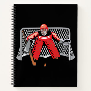 Ice Hockey Goalie Spiral Notebook