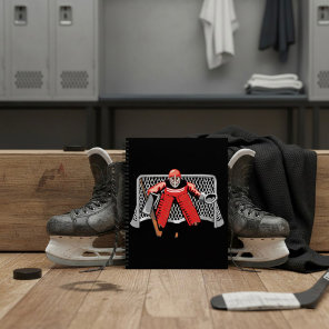 Ice Hockey Goalie Spiral Notebook