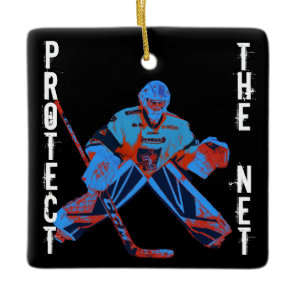 Ice Hockey Goalie Sports Christmas Tree Ornament