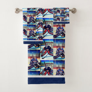 Ice Hockey Goalie Theme Bath Towel Set