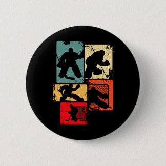 Ice Hockey Goalkeeper For Boys Button