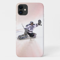 Ice Hockey Goalkeeper With Your Name Drawing