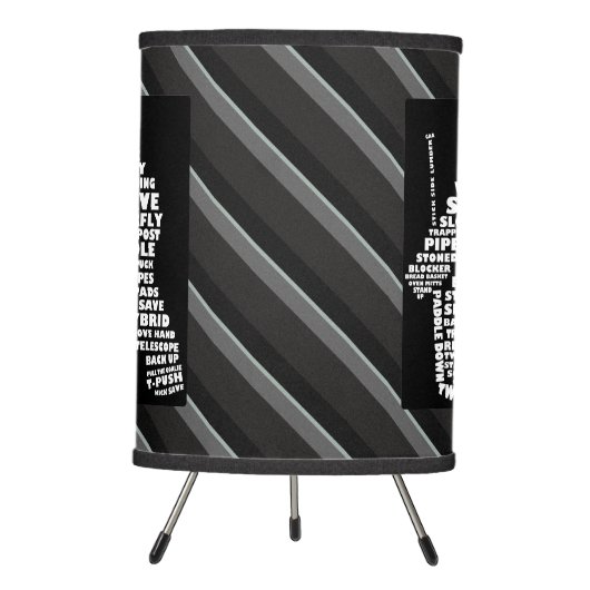 Ice Hockey Goaltender Typograpy Lamp (Front)