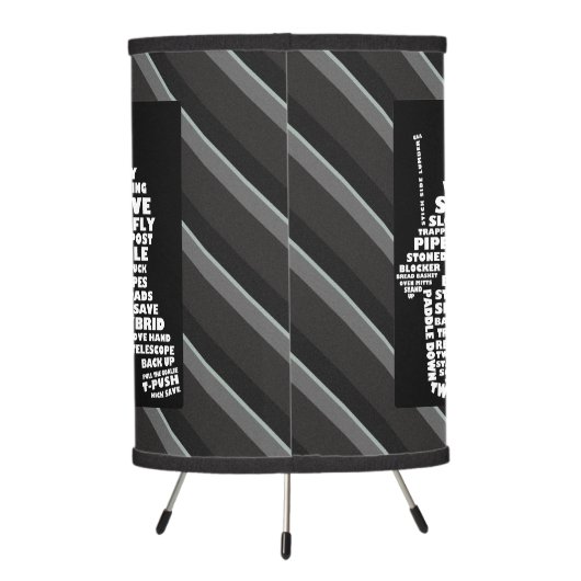 Ice Hockey Goaltender Typograpy Lamp (Back)