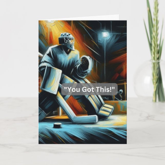 Ice Hockey Greeting Card "You Got This!" (Front)