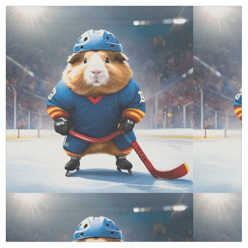 Ice Hockey Guinea Pig, Fabric